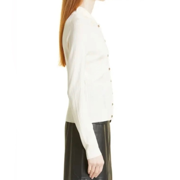 Ted Baker Meenaa Collared Ribbed Knit Cardigan - Picture 3 of 12